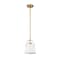 Z-Lite Z-Studio 1 Light Mini Pendant, Matte White & Heritage Brass 726MP-MW+HBR - alternate 3